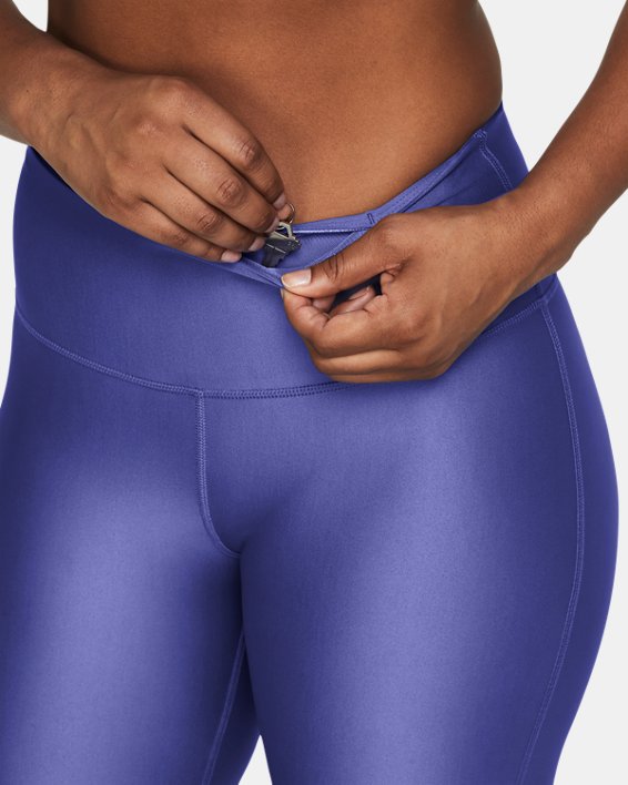Women's HeatGear® Bike Shorts in Purple image number 3